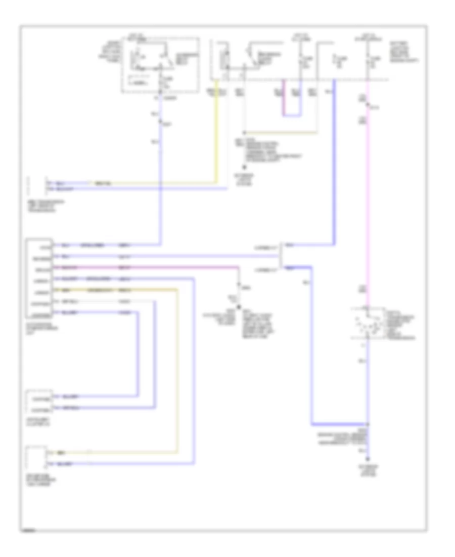 Electrochromic Mirror Wiring Diagram, without Rear View Camera & without Микрофон для Ford Pickup F150 2009