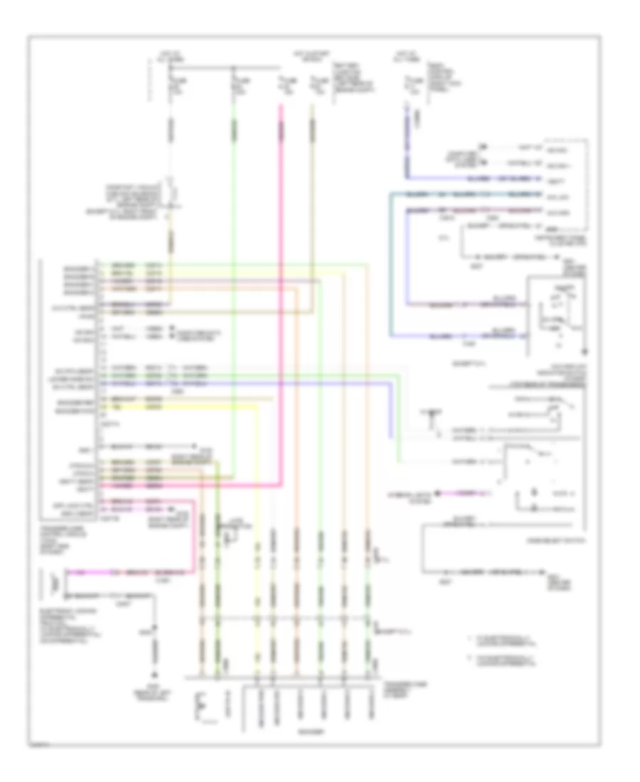 6.2L комбинированное топливо, Электросхема Полного привода 4WD для Ford F450 Super Duty 2011