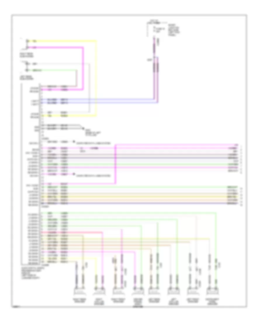 SONY Radio Wiring Diagram (1 из 3) для Ford Taurus SHO 2012
