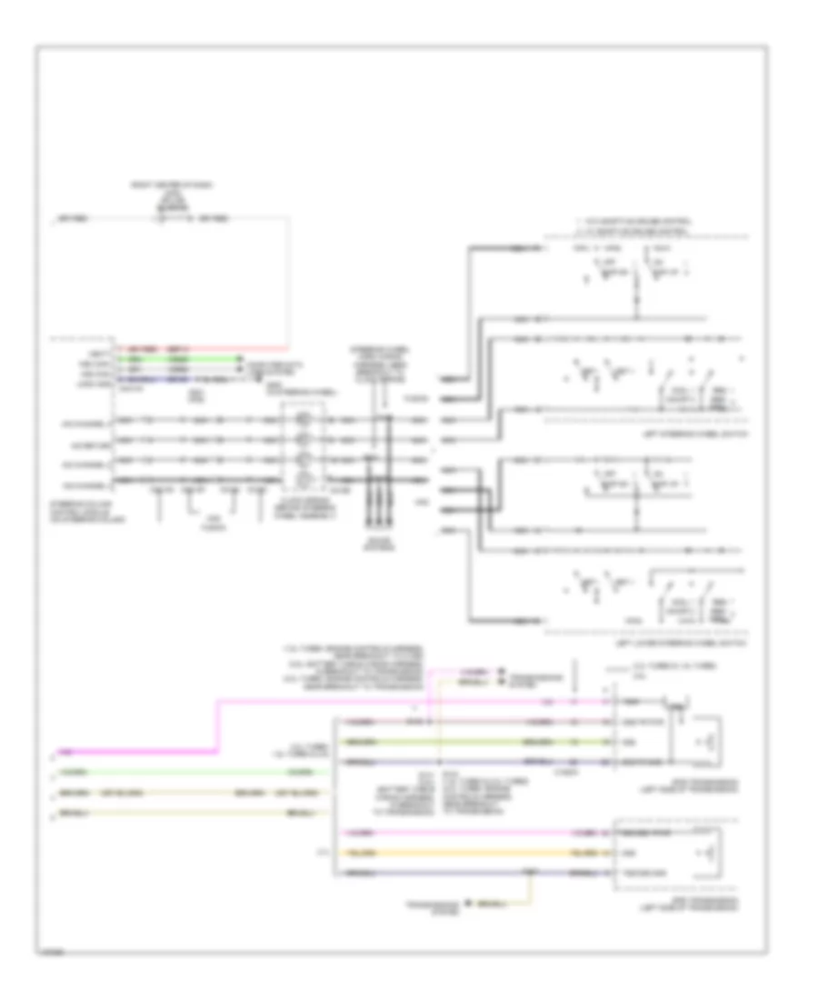 Электросхема системы круизконтроля, кроме гибрида (2 из 2) для Ford Fusion Energi Titanium 2014