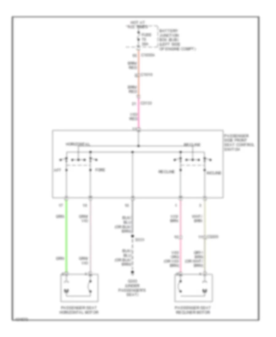 Электросхема привода сидений, сиденье пассажира с 4 путями для Ford Fusion S 2014