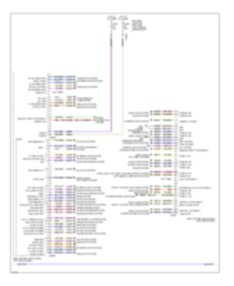 Электросхема блоков управления кузовом, кроме гибрида (2 из 3) для Ford Fusion S 2014