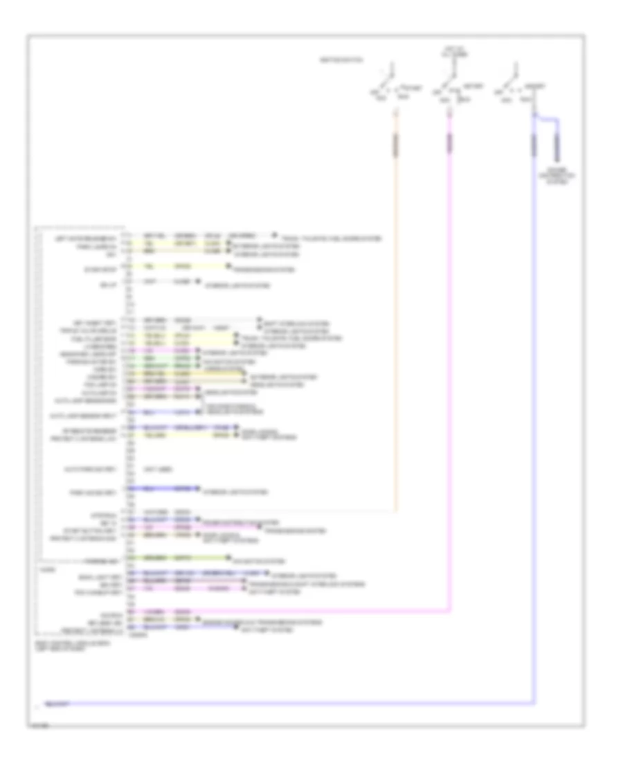 Электросхема блоков управления кузовом, гибрид (3 из 3) для Ford Fusion S 2014