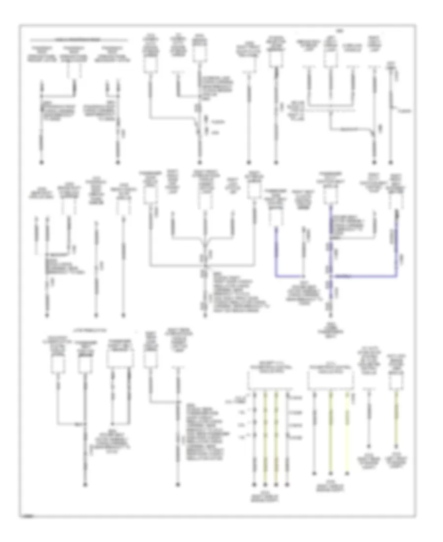 Электросхема подключение массы заземления, кроме гибрида (4 из 5) для Ford Fusion S 2014
