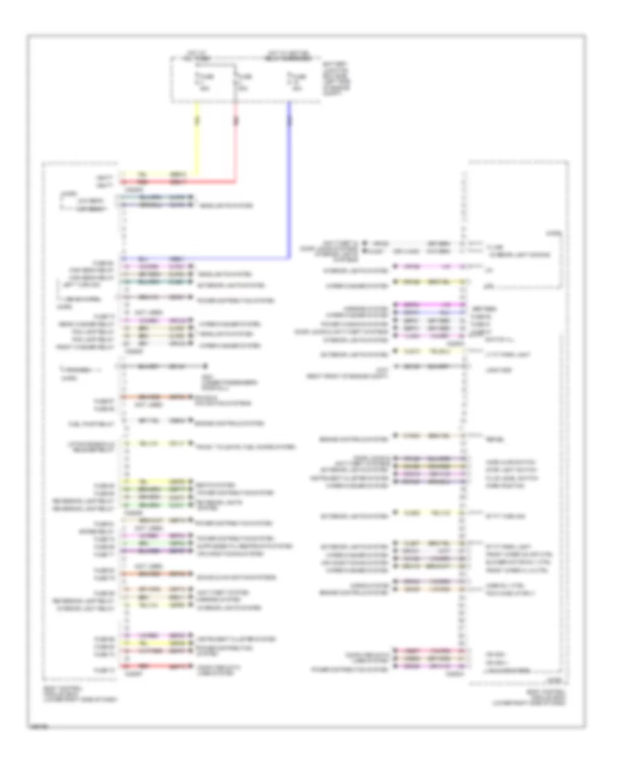 Электросхема блоков управления кузовом (1 из 2) для Ford C-Max Energi 2013
