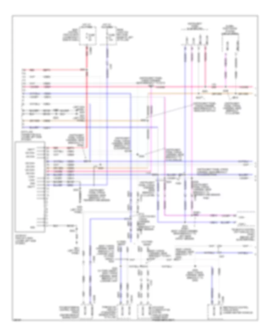 Электросхема линии передачи данных CAN (1 из 3) для Ford C-Max Energi 2013
