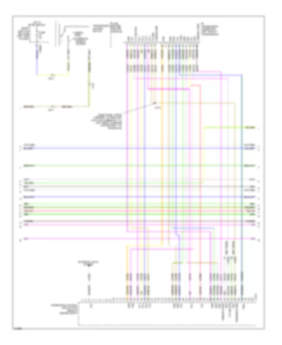 3.5L, Электросхема системы управления двигателем (4 из 6) для Ford Flex Limited 2011