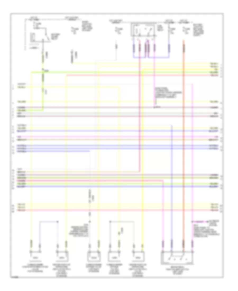 3.5L звукопровод, Электросхема системы управления двигателем (2 из 6) для Ford Flex Limited 2011