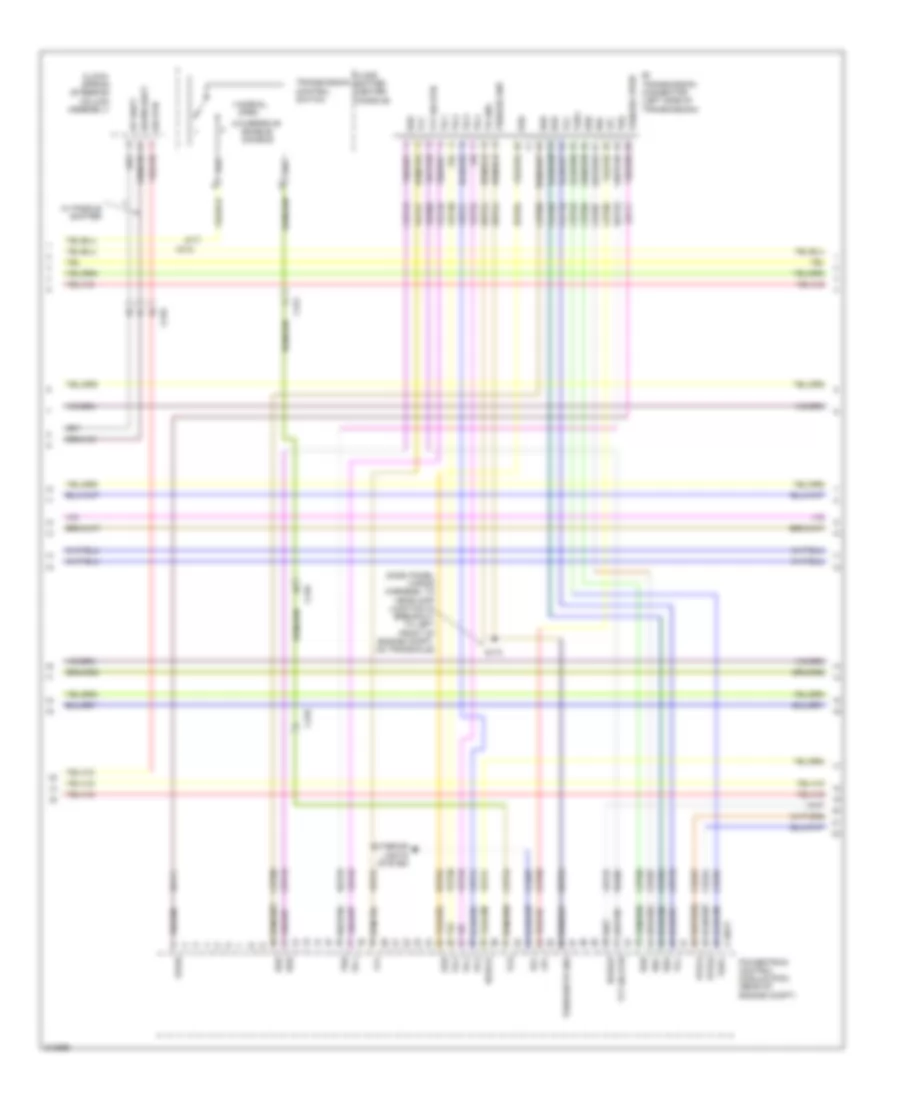 3.5L звукопровод, Электросхема системы управления двигателем (3 из 6) для Ford Flex Limited 2011