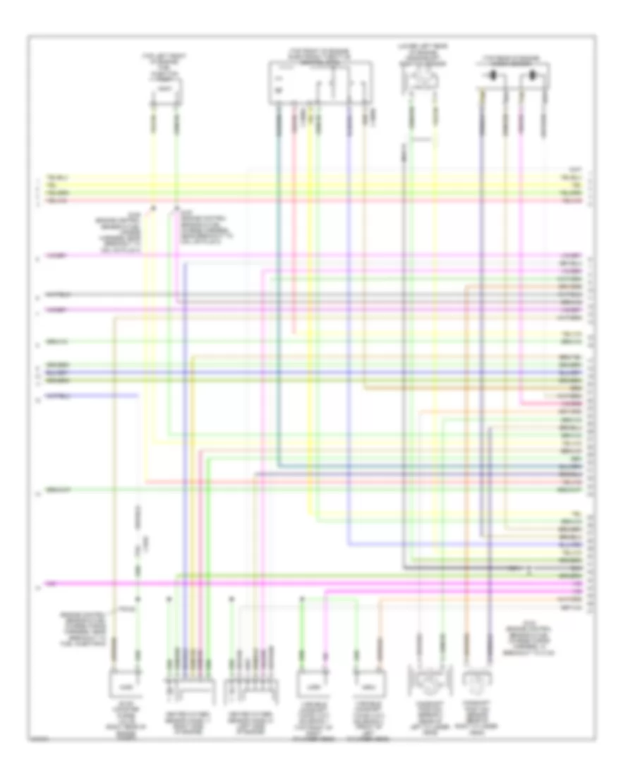3.5L звукопровод, Электросхема системы управления двигателем (5 из 6) для Ford Flex Limited 2011