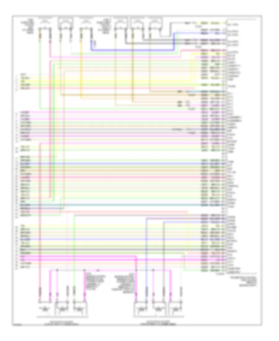 3.5L звукопровод, Электросхема системы управления двигателем (6 из 6) для Ford Flex Limited 2011