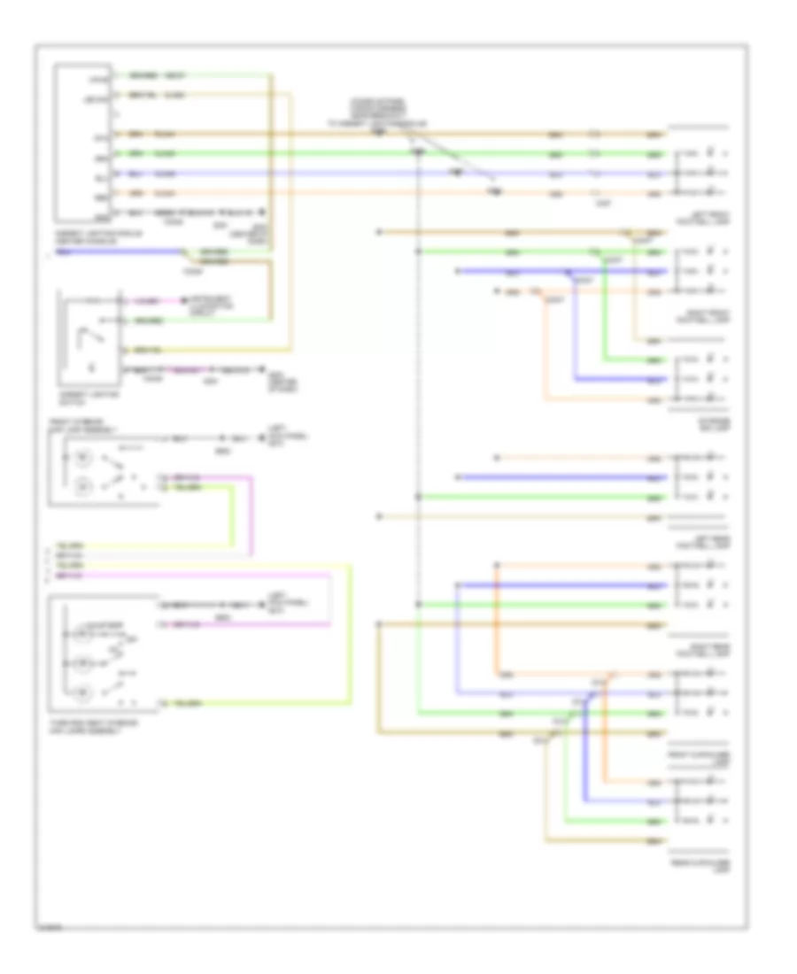 Электросхема подсветки (2 из 2) для Ford Flex Limited 2011