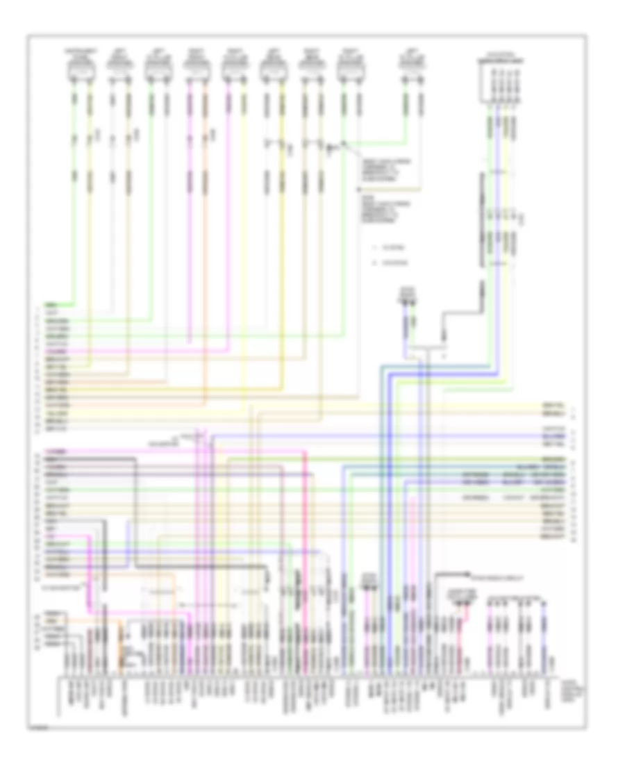 Электросхема навигации GPS (2 из 3) для Ford Flex Limited 2011