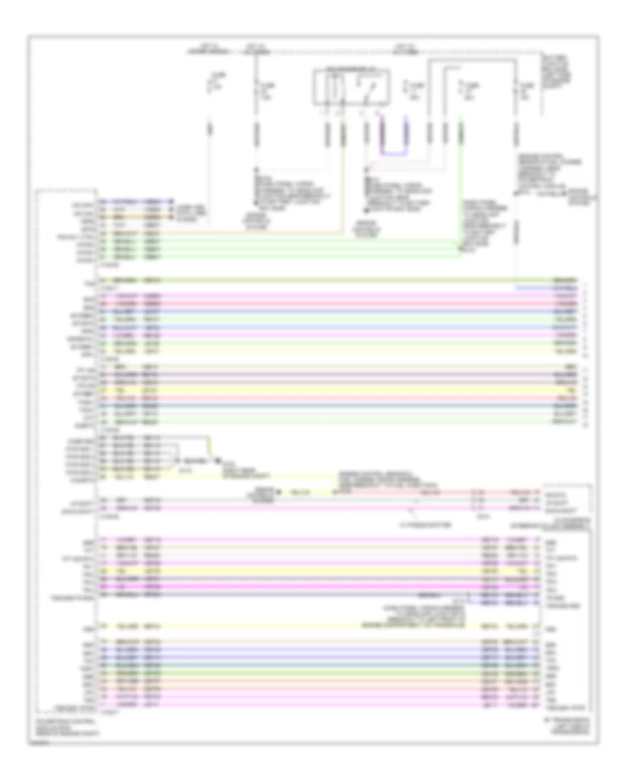 3.5L Звукопровод, Электросхема автоматической коробки передач АКПП (1 из 2) для Ford Flex Limited 2011