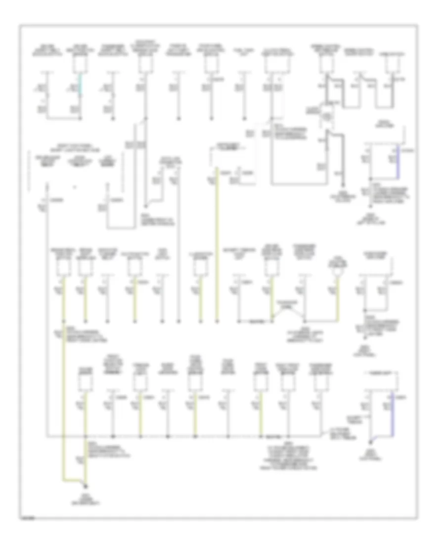 Электросхема подключение массы заземления (2 из 2) для Ford Ranger 2007