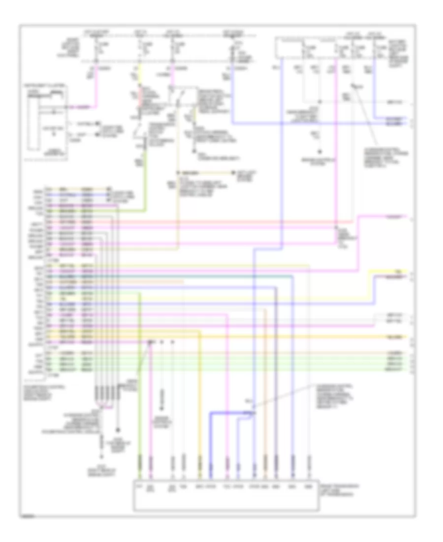 2.3L, Электросхема автоматической коробки передач АКПП (1 из 2) для Ford Ranger 2007