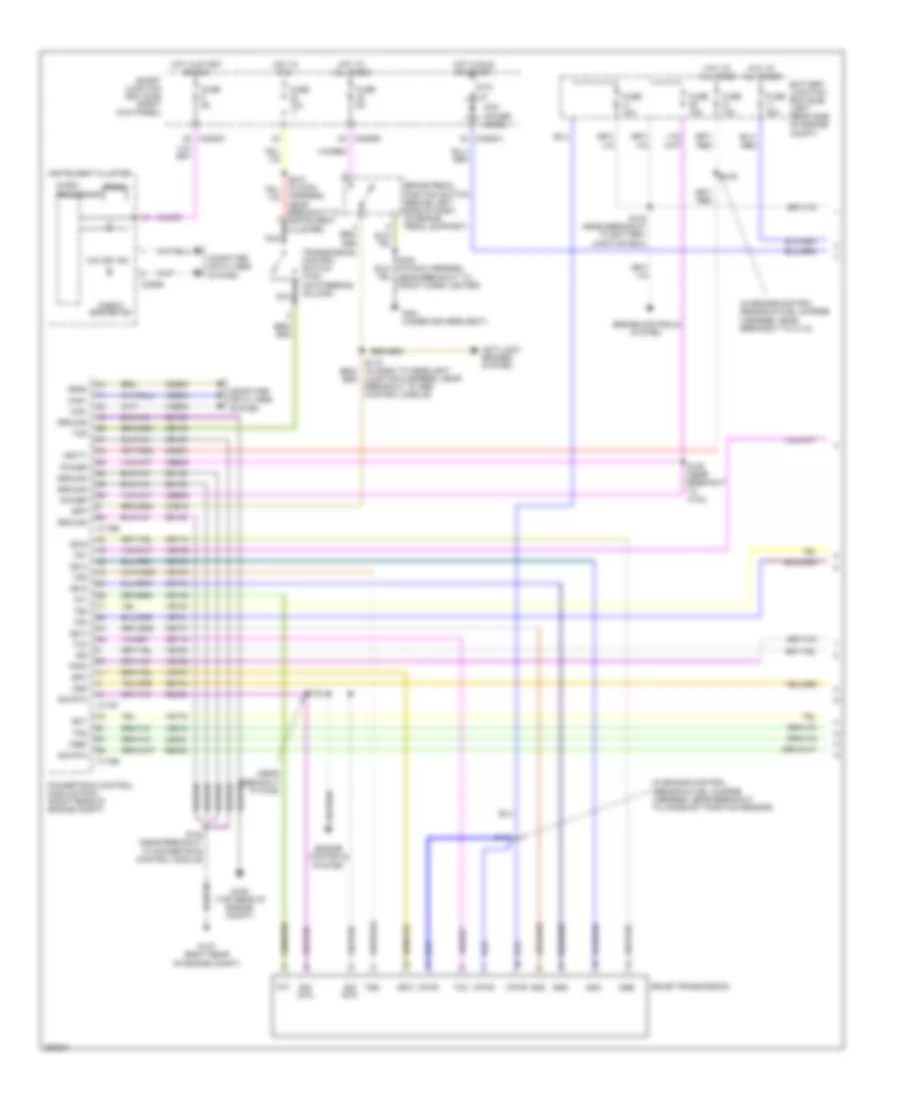 3.0L, Электросхема автоматической коробки передач АКПП (1 из 2) для Ford Ranger 2007