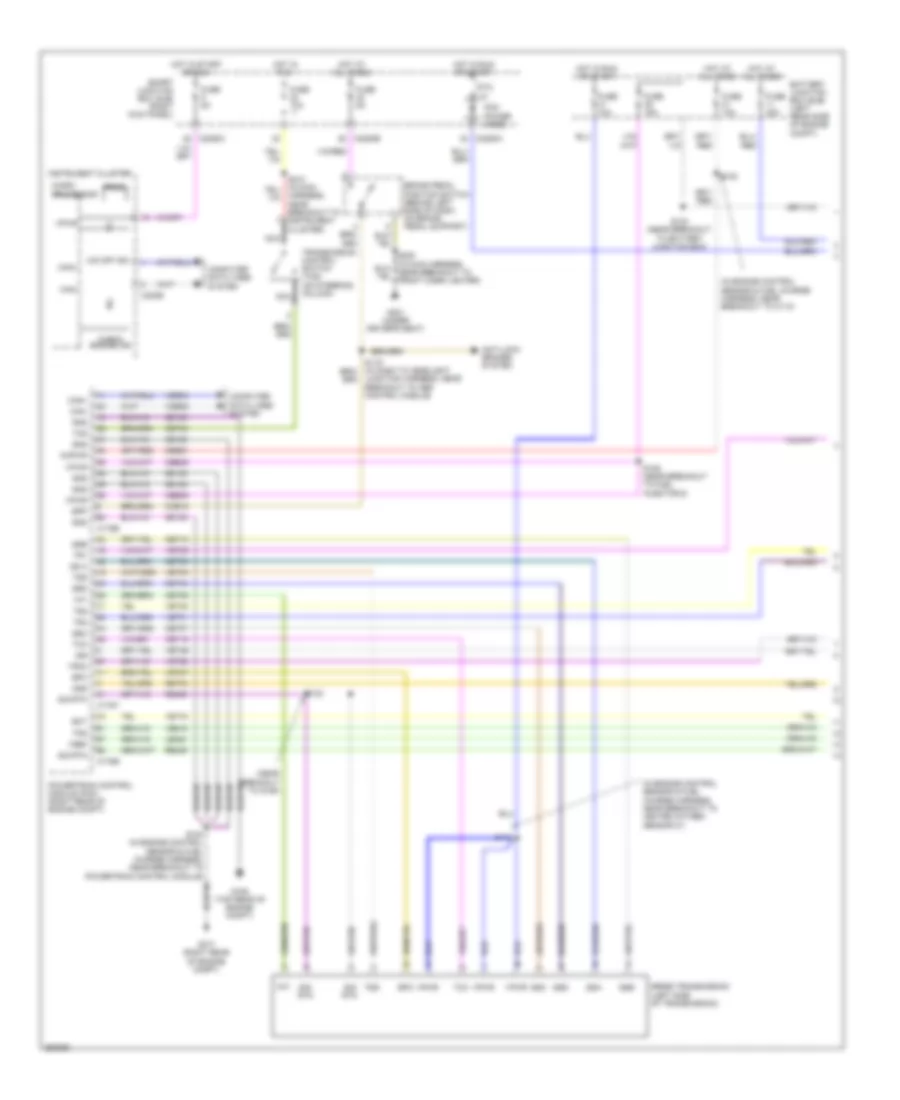 4.0L, Электросхема автоматической коробки передач АКПП (1 из 2) для Ford Ranger 2007