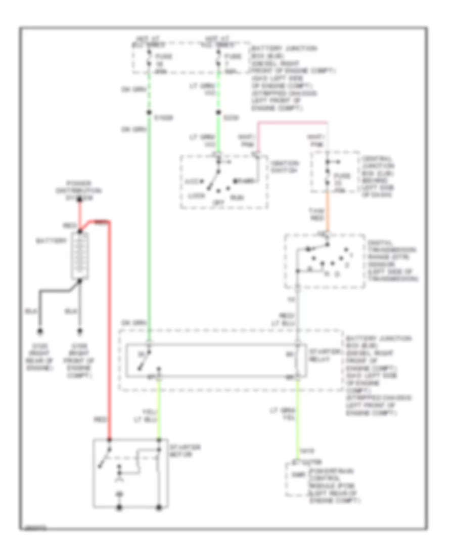 5.4L, Электросхема стартера для Ford RV Cutaway E350 Super Duty 2008