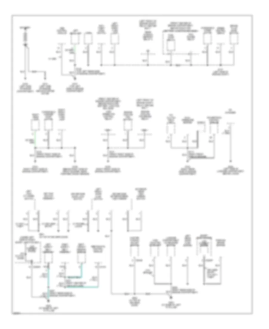 Электросхема подключение массы заземления (1 из 3) для Ford Taurus SE 2006
