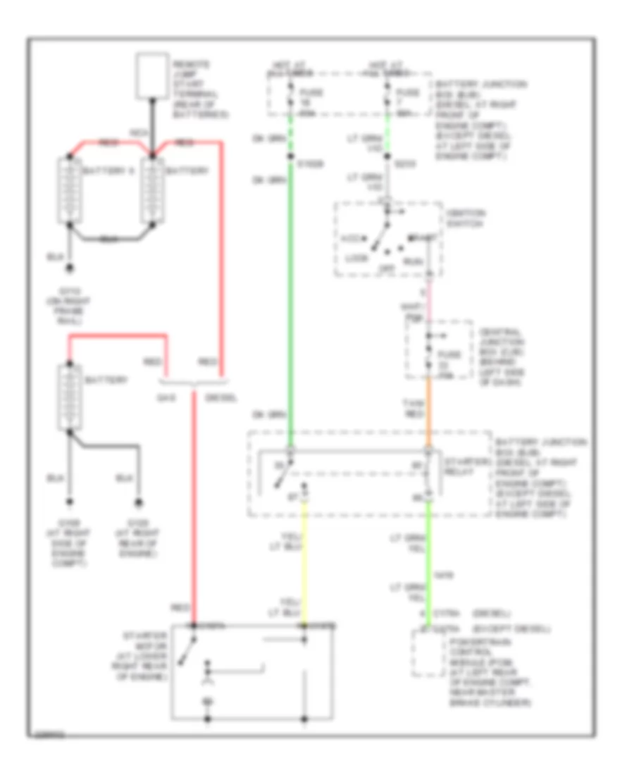 5.4L, Электросхема стартера, С Torqshift для Ford E450 Super Duty 2006