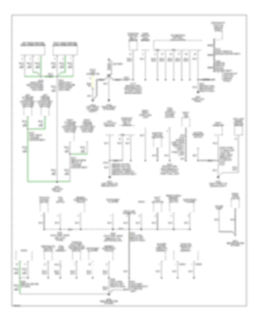 Электросхема подключение массы заземления (1 из 2) для Ford Mustang 2002