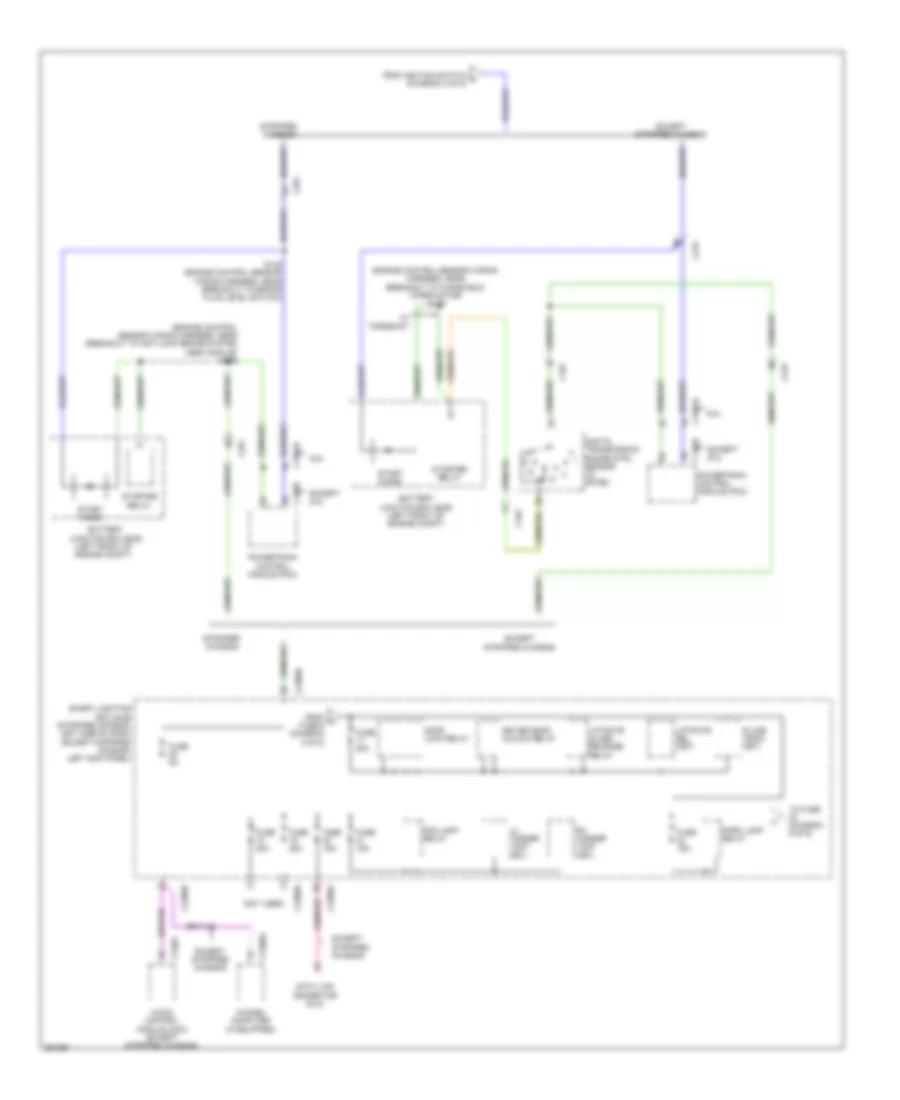 Электросхема блока предохранителей и реле (5 из 9) для Ford E-150 2013