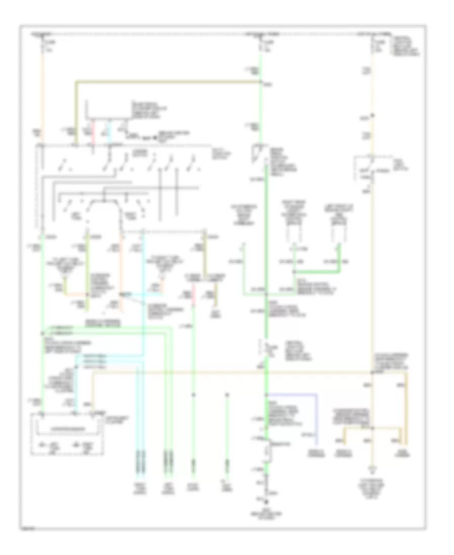 Электросхема внешнего освещения, С Разобранное Шасси (1 из 2) для Ford Econoline E350 Super Duty 2007
