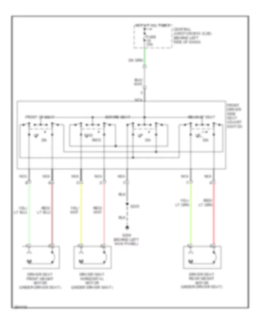 Электросхема привода сидений для Ford Econoline E350 Super Duty 2007