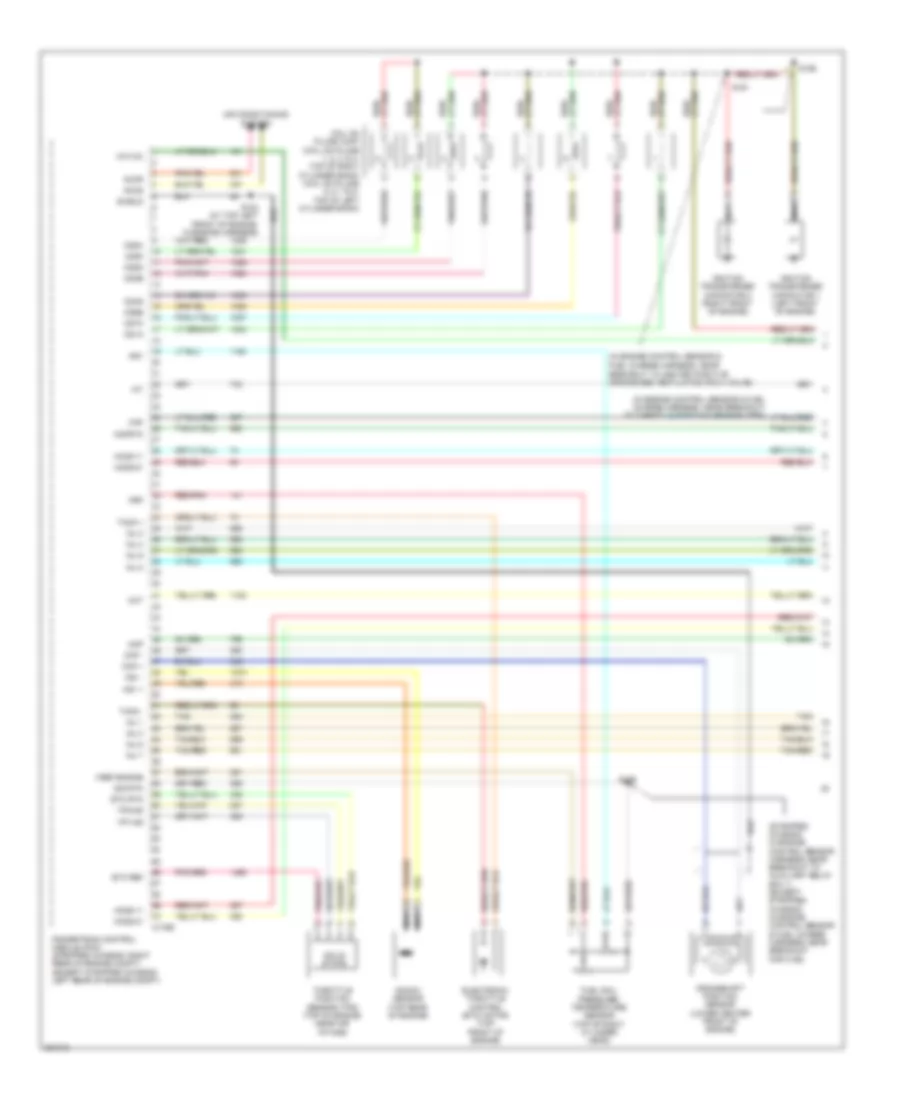 5.4L, Электросхема системы управления двигателем, без Torqshift (1 из 5) для Ford Cutaway E250 2008