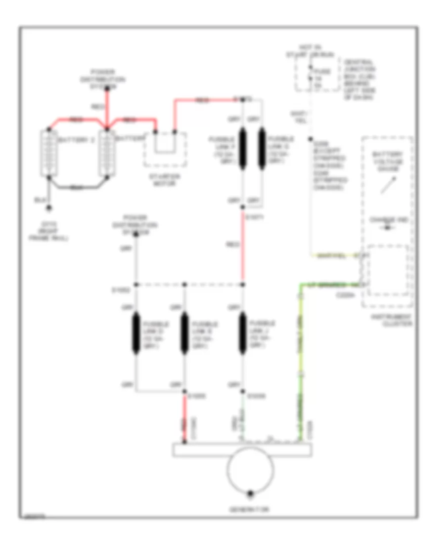 6.0L Дизель, Электросхема Генератора, без Двойные Генераторы для Ford Cutaway E250 2008