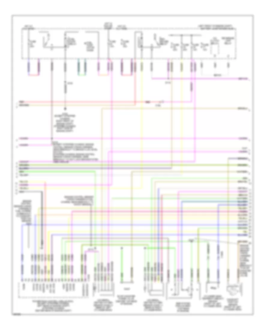 4.6L, Электросхема системы управления двигателем (4 из 5) для Ford E-150 XLT 2013