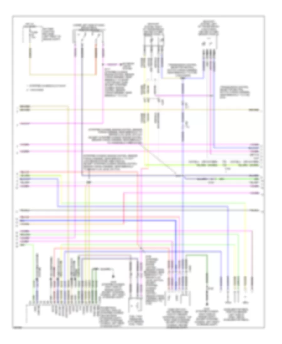 5.4L, Электросхема системы управления двигателем, С Torqshift (2 из 5) для Ford E-150 XLT 2013