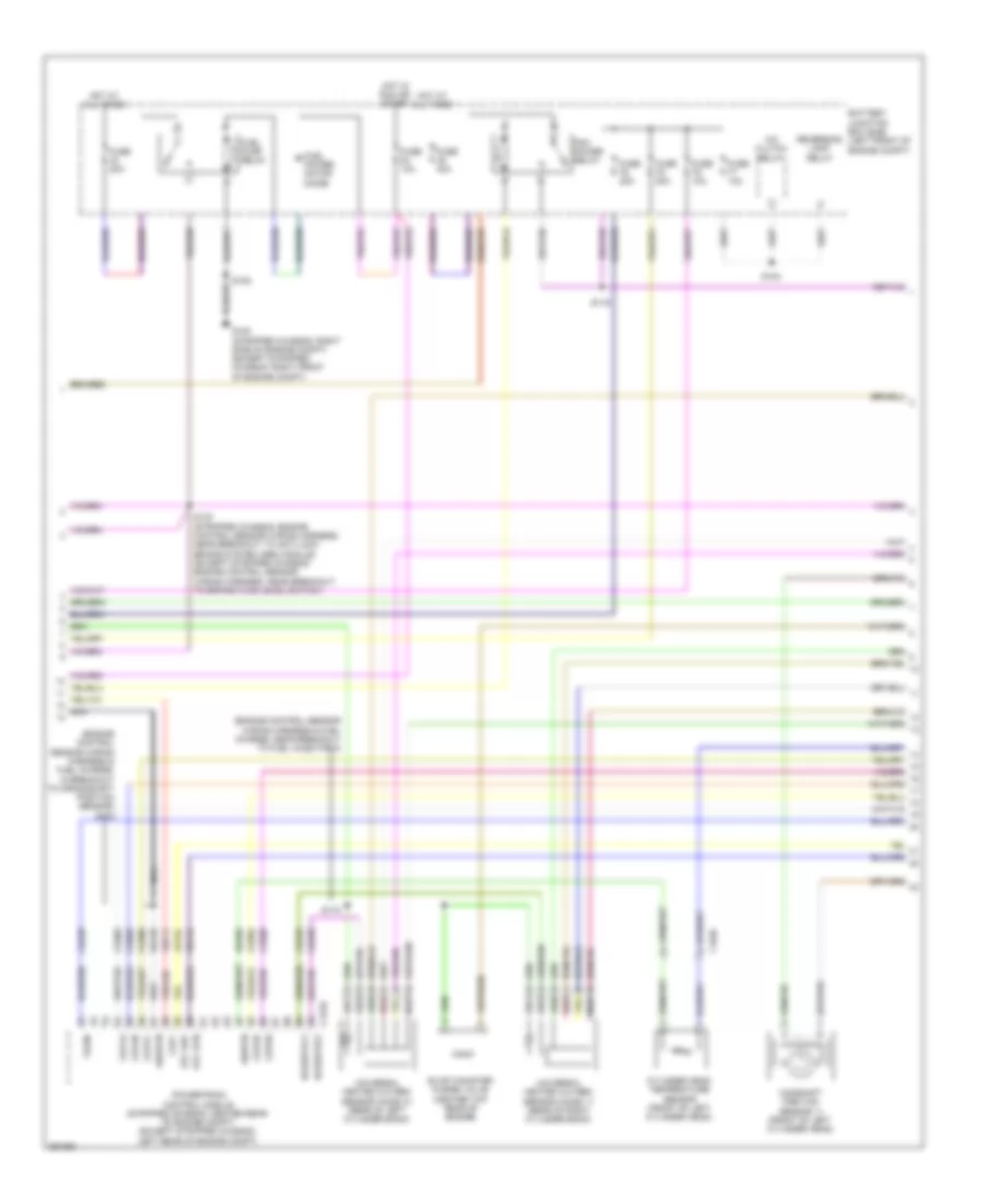5.4L, Электросхема системы управления двигателем, С Torqshift (4 из 5) для Ford E-150 XLT 2013
