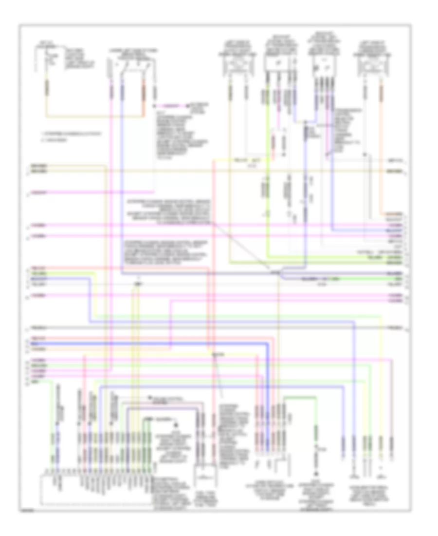 5.4L, Электросхема системы управления двигателем, без Torqshift (2 из 5) для Ford E-150 XLT 2013
