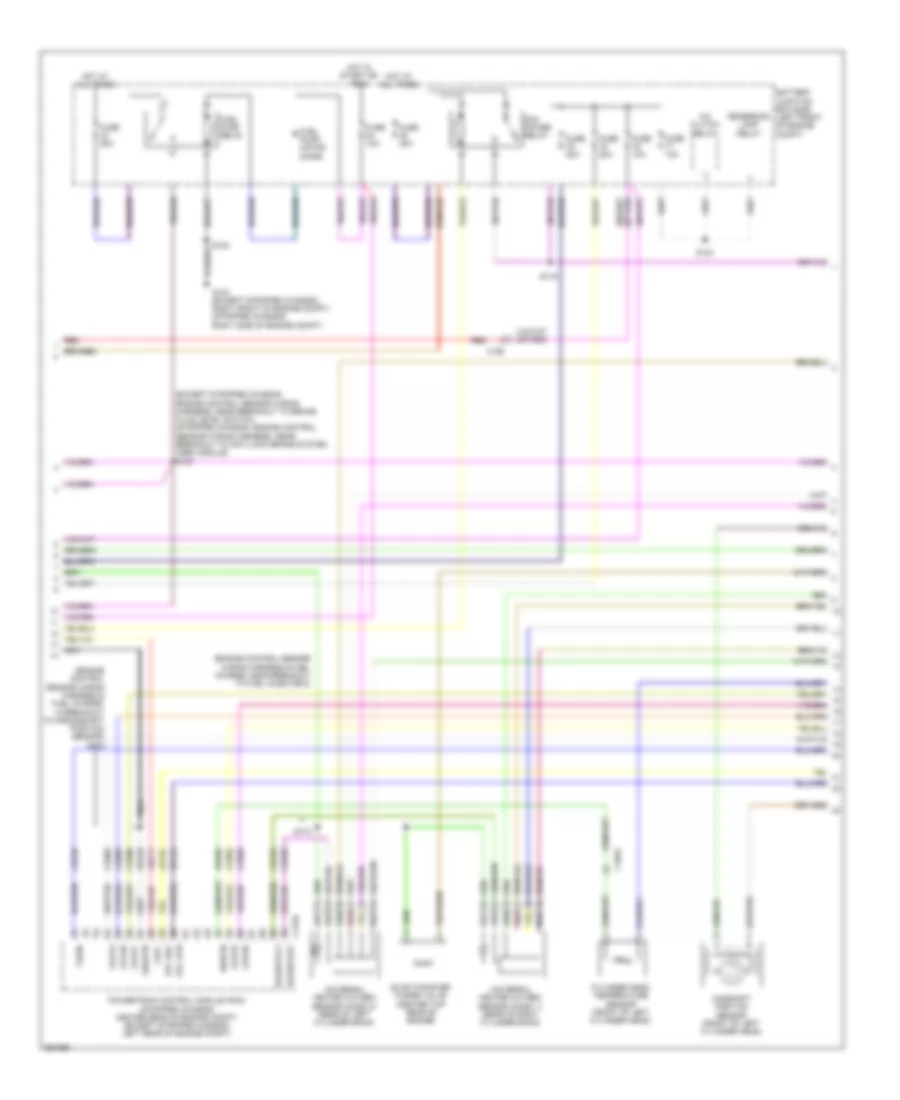 5.4L, Электросхема системы управления двигателем, без Torqshift (4 из 5) для Ford E-150 XLT 2013