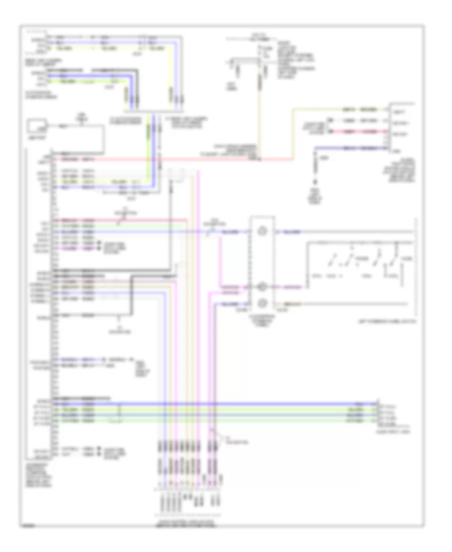 СИНХРОНИЗИРУЮЩАЯ Электросхема магнитолы для Ford E-150 XLT 2013