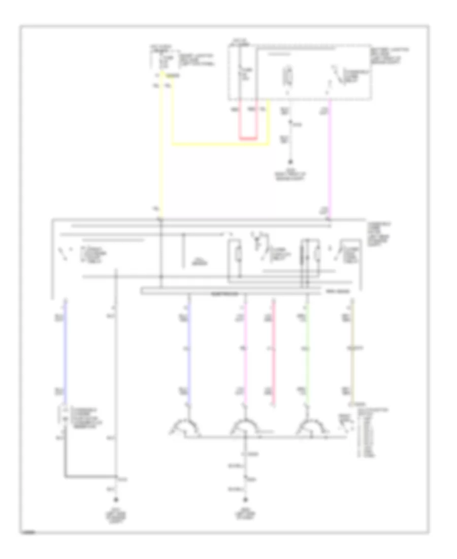 Электросхема стеклоочистителя, дворников и омывателя для Ford E-150 XLT 2013