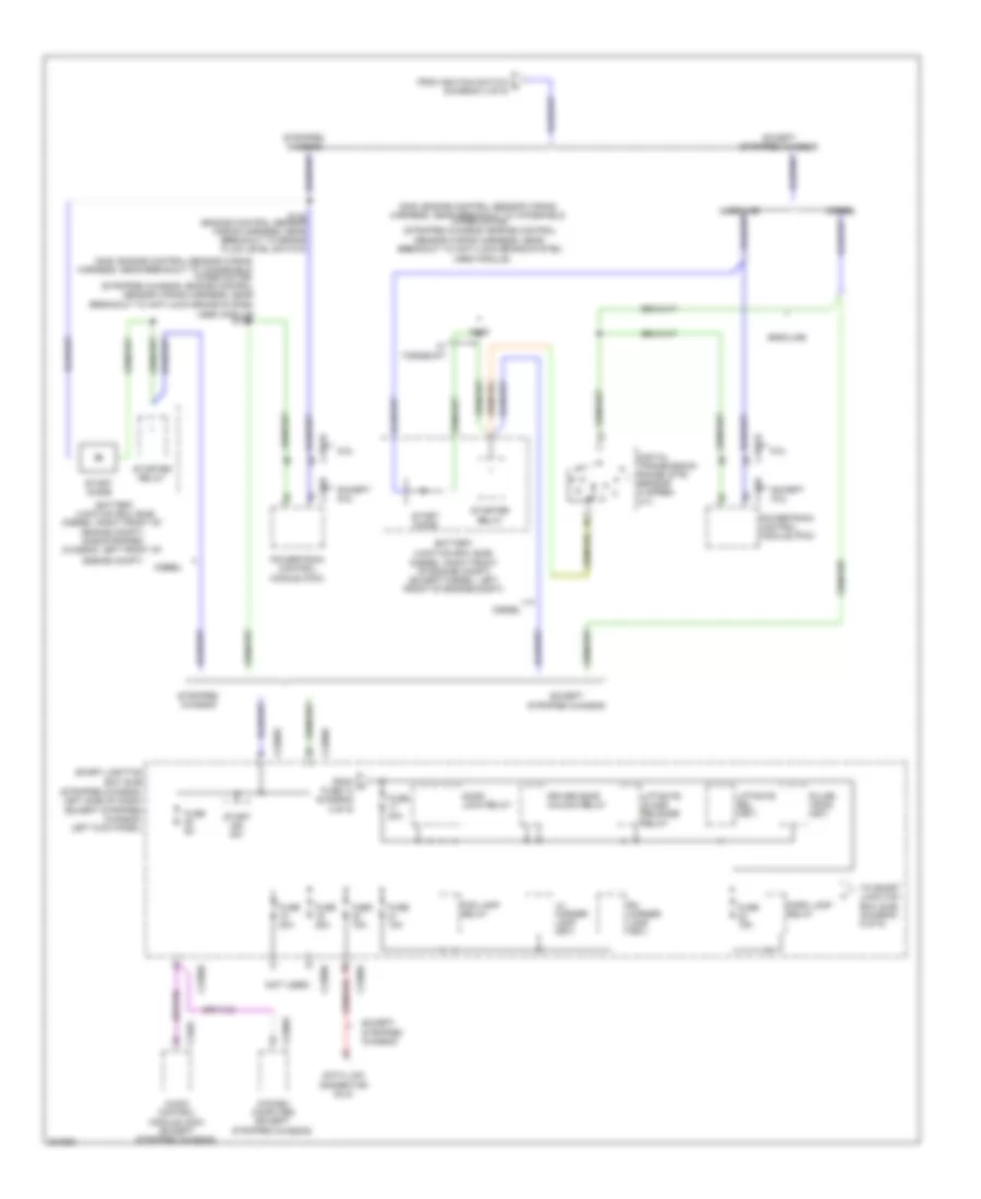 Электросхема блока предохранителей и реле (5 из 9) для Ford Cutaway E250 2010
