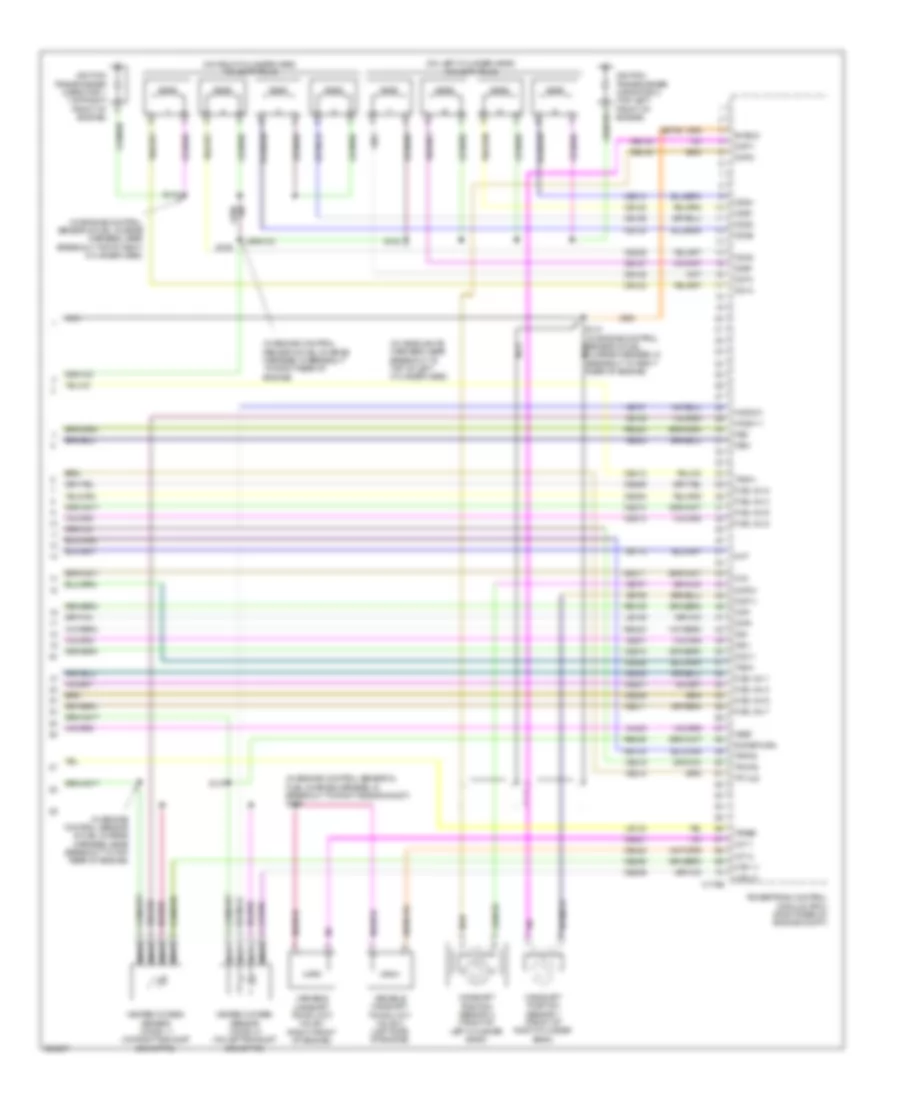 5.4L, Электросхема системы управления двигателем (4 из 4) для Ford Expedition EL 2008