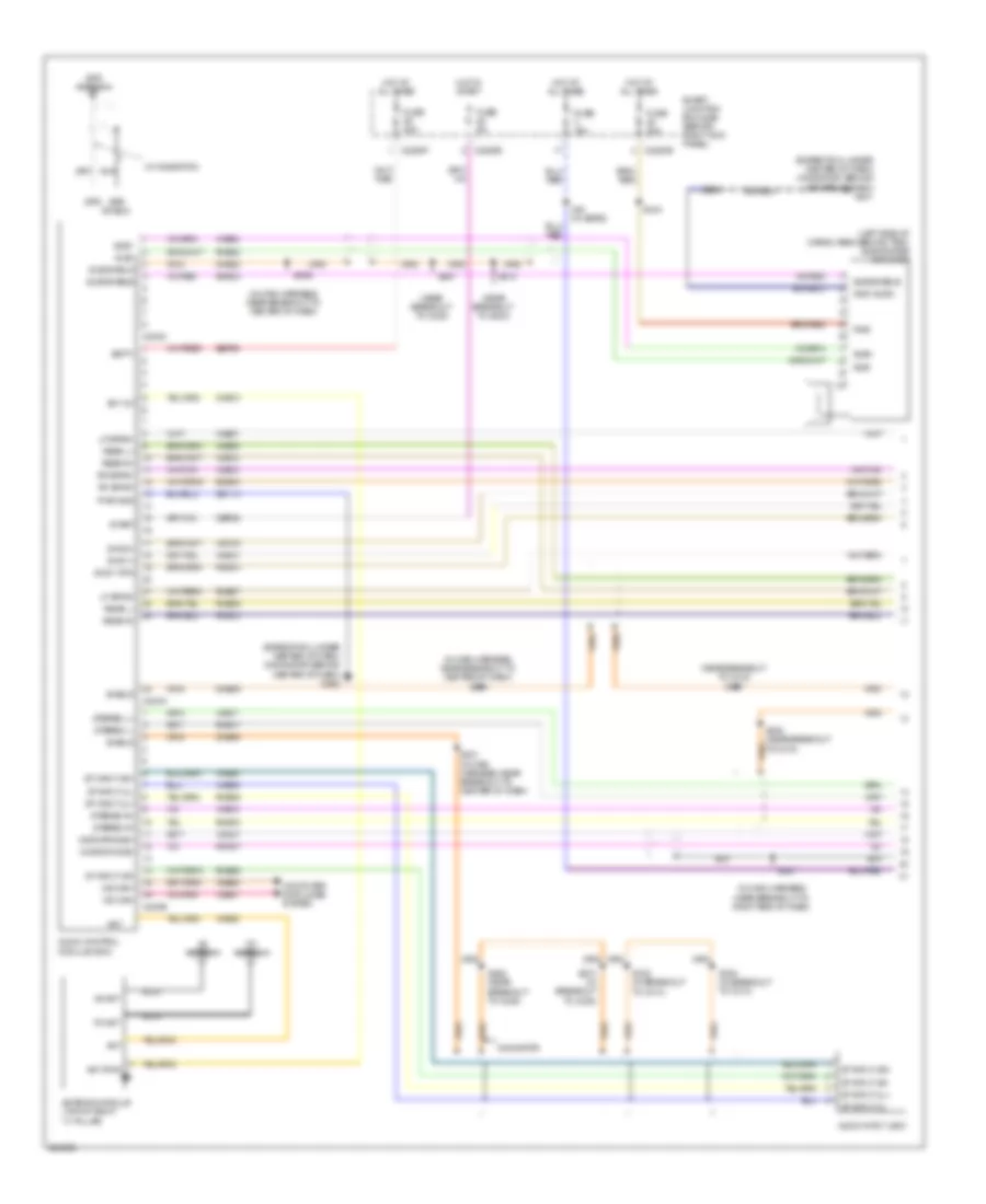 Электросхема навигации GPS, Электросхема магнитолы звука аудиофила без DVD (1 из 2) для Ford Expedition EL 2008