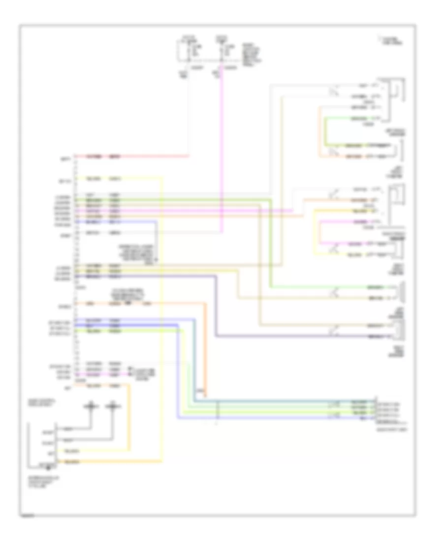 Эдектросхема магнитолы. Базовая комплектация. для Ford Expedition EL 2008