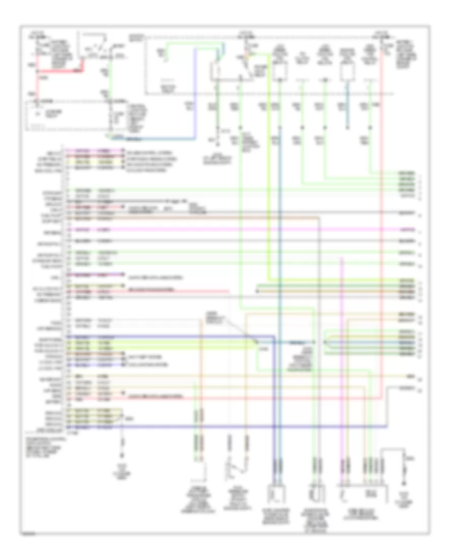 Электросхема системы управления двигателем, Посол Рестайлинга (1 из 4) для Ford Focus ZXW SES 2006