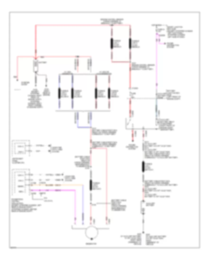 5.4L, Электросхема Генератора для Ford E450 Super Duty 2010