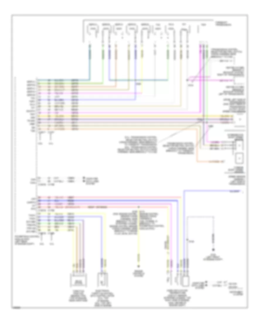 5.4L, Электросхема коробки передач АКПП, С Torqshift (1 из 2) для Ford Econoline E150 2010