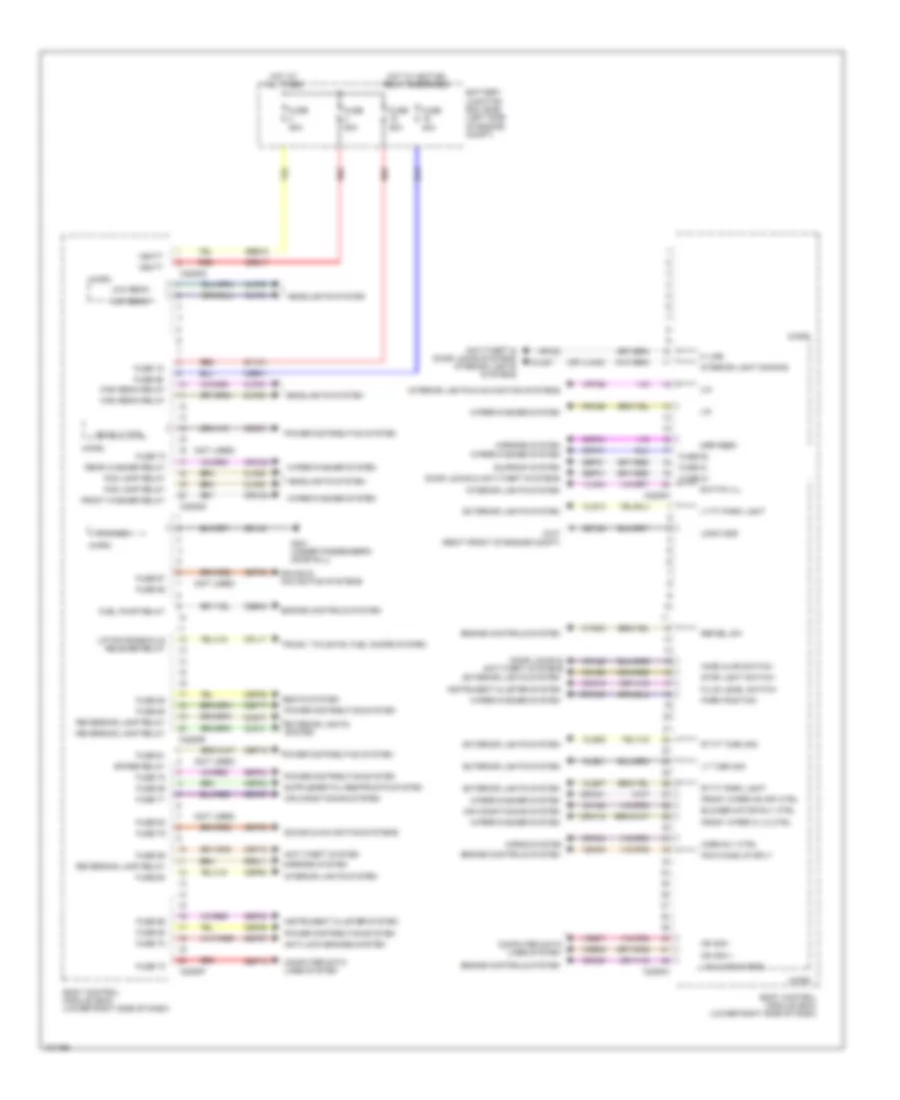 Электросхема блоков управления кузовом (1 из 2) для Ford C-Max Energi SEL 2014