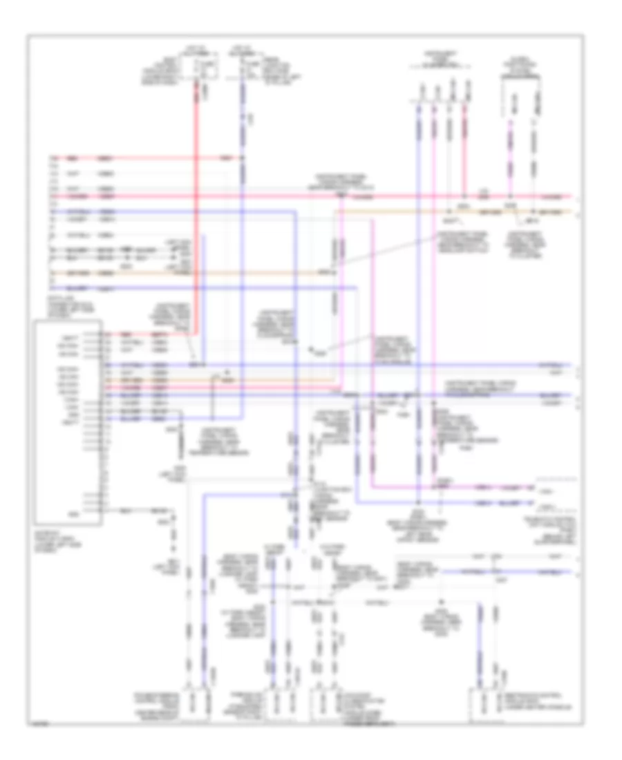 Электросхема линии передачи данных CAN (1 из 3) для Ford C-Max Energi SEL 2014