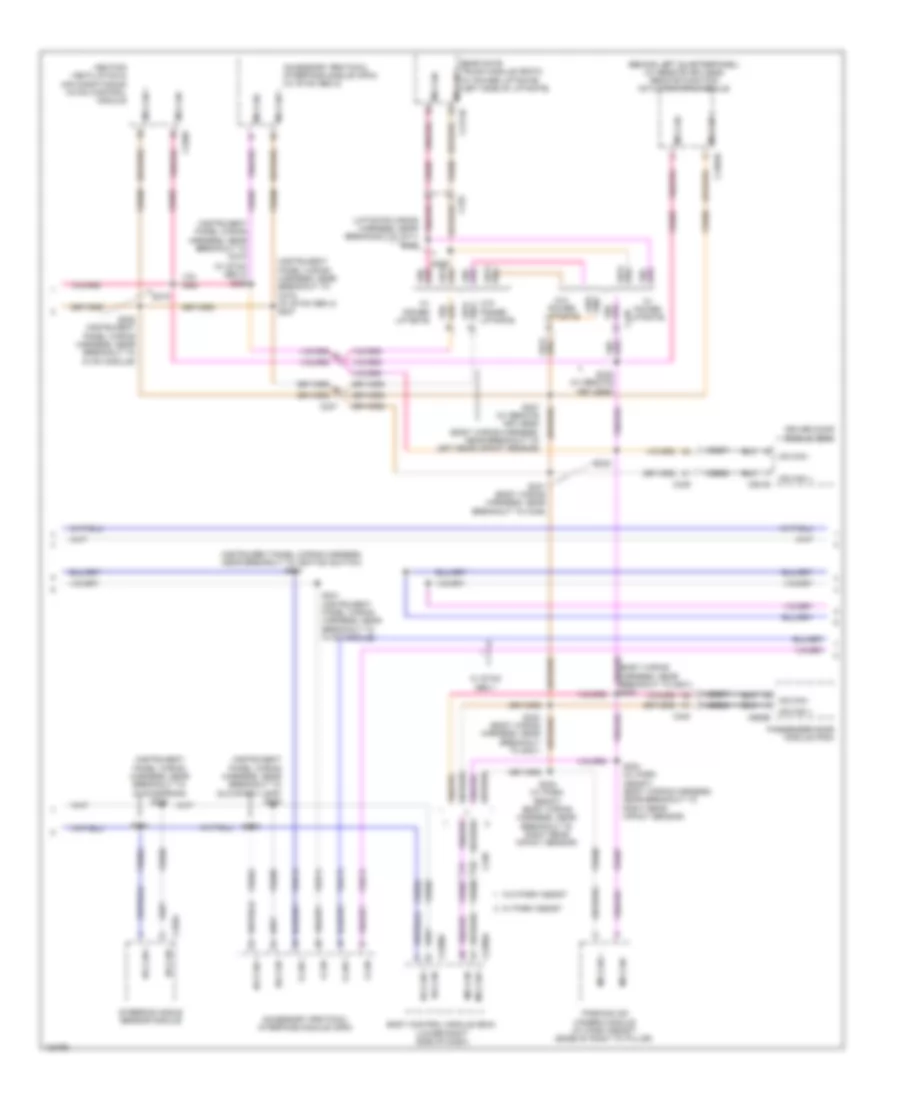 Электросхема линии передачи данных CAN (2 из 3) для Ford C-Max Energi SEL 2014