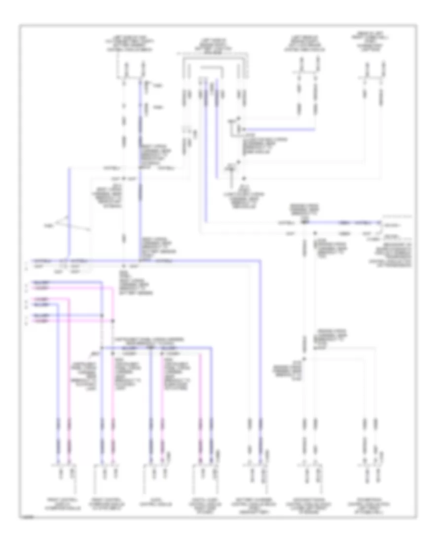 Электросхема линии передачи данных CAN (3 из 3) для Ford C-Max Energi SEL 2014