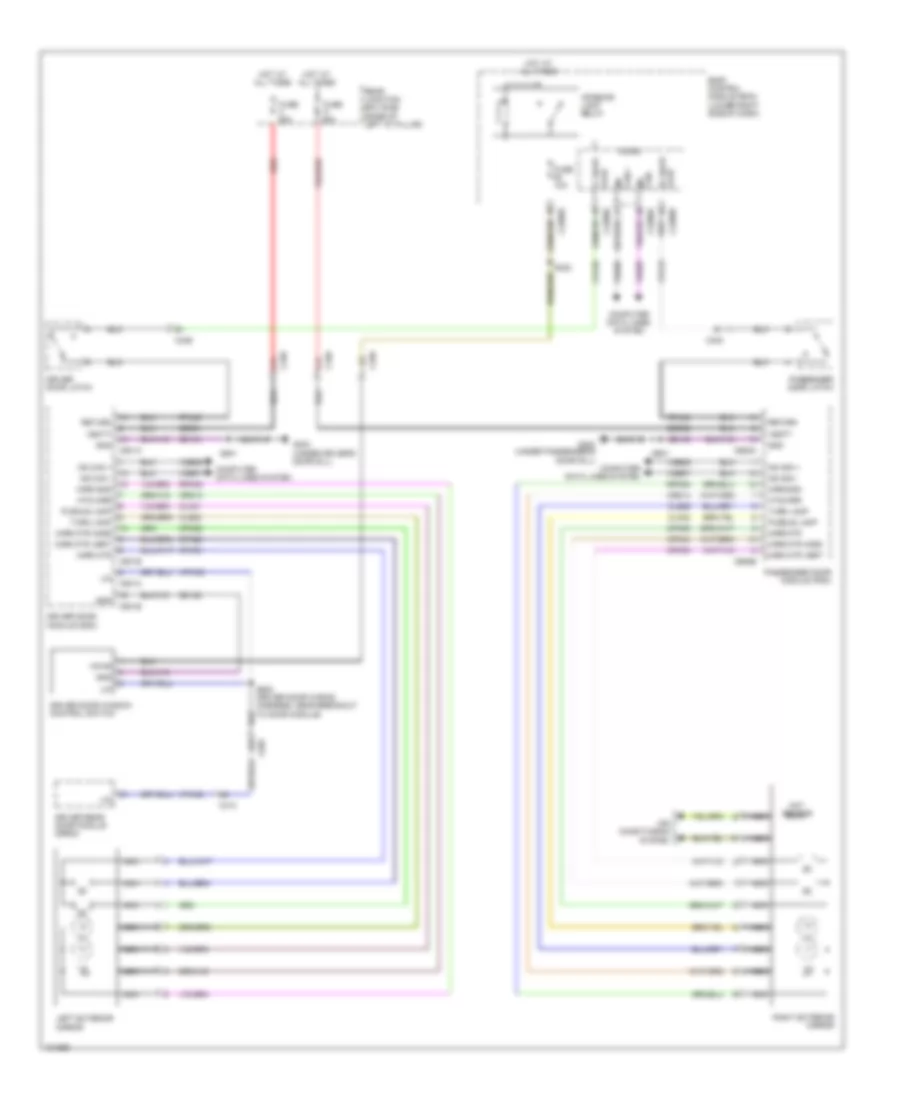 Электросхема привода зеркал для Ford C-Max Energi SEL 2014